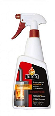 Ok Fuego Limpieza Deca Cristales Estufas Flower 500ml
